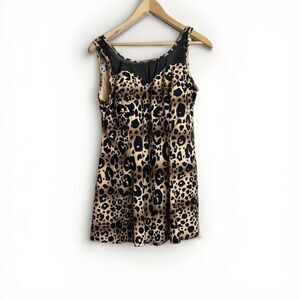 Shore Shapes Women’s One Piece Swimsuit Dress Size 18 Leopard Print